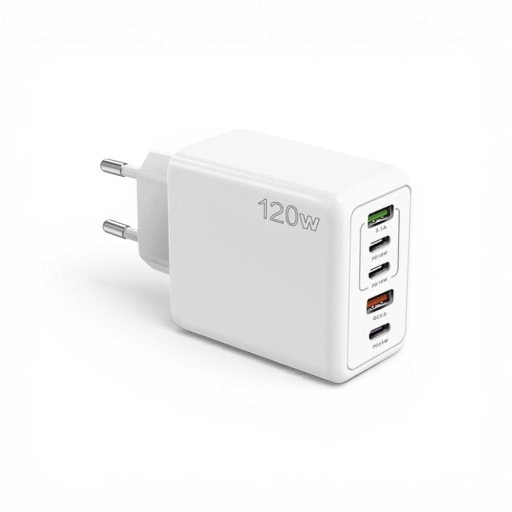 TurboCharge Max™ | USB Adapter Multipoort Snellader 120w