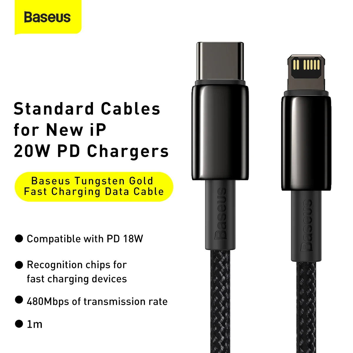 Baseus™ | Gold Professionele Snellaad Kabel USB-C naar 8 PIN