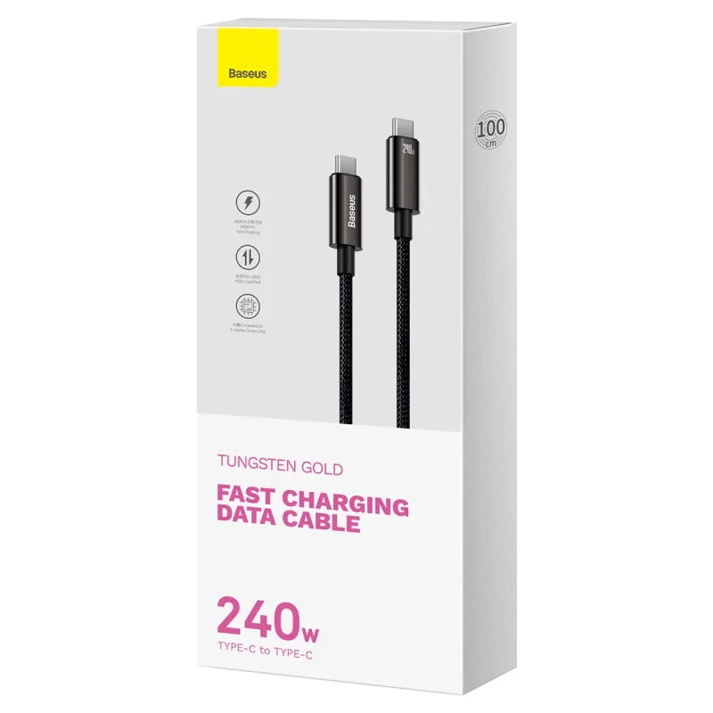 Baseus™ | Gold Professionele Snellaad Kabel USB-C naar USB-C