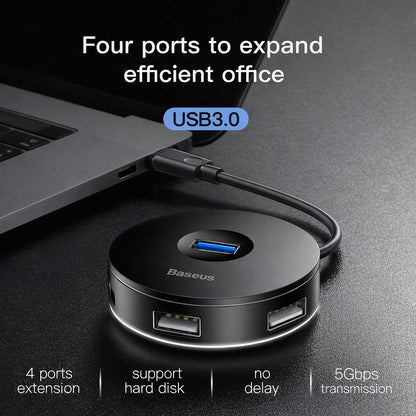 FlexConnect™ | Professionele 4-in-1 USB Hub met Sfeerverlichting