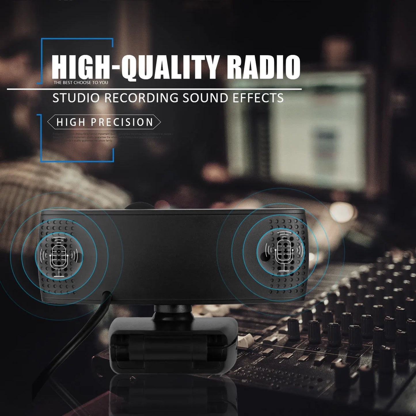 ClarityCam™ | 1K FULL HD Webcam met Ruisvrije Microfoon