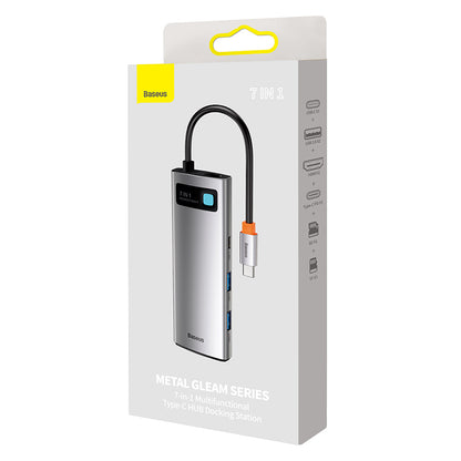 Baseus™ | Metal Gleam Multifunctionele 7-in-1 USB-C Docking Station