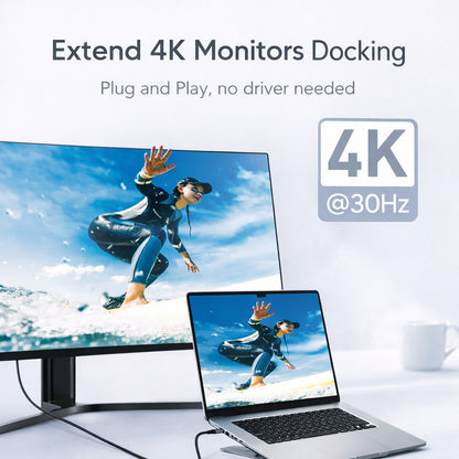 ErgoStand™ | Laptop Standaard met 8-in-1 Docking Station