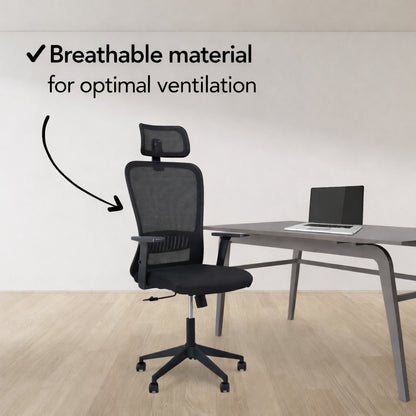 SitWell™ | Ergonomische Bureaustoel + FlexDesk™ | Zit Sta Bureau 140 x 60 Wit Setprijs