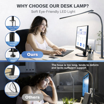 LuminaPro™ | Dimbare LED Bureaulamp met klembevestiging