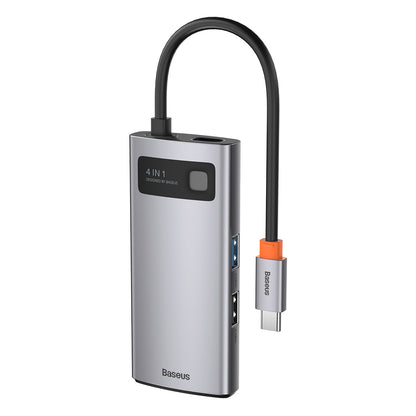 Baseus™ | Metal Gleam Multifunctionele 4-in-1 USB-C Docking Station