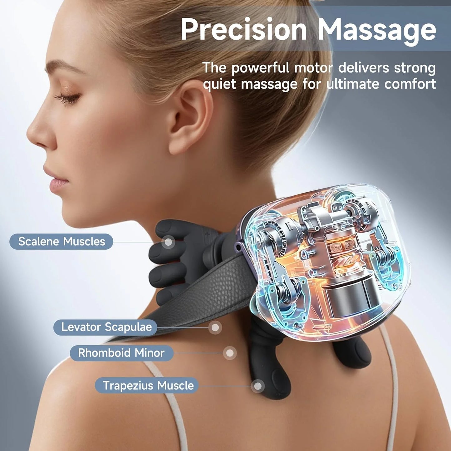 HomeTherma™ | Draadloze 4D Nek- en Schoudermassage met Warmte