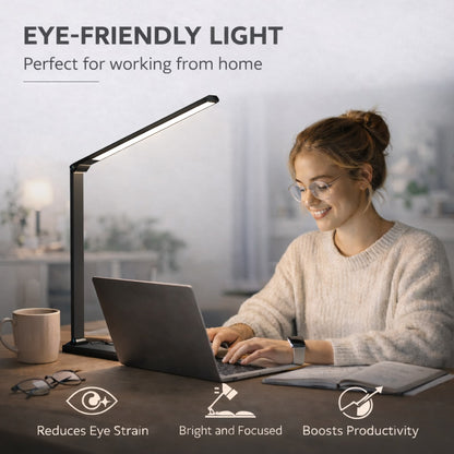 HomeLuxe™ | Draadloze LED Bureaulamp met Oplaadfunctie