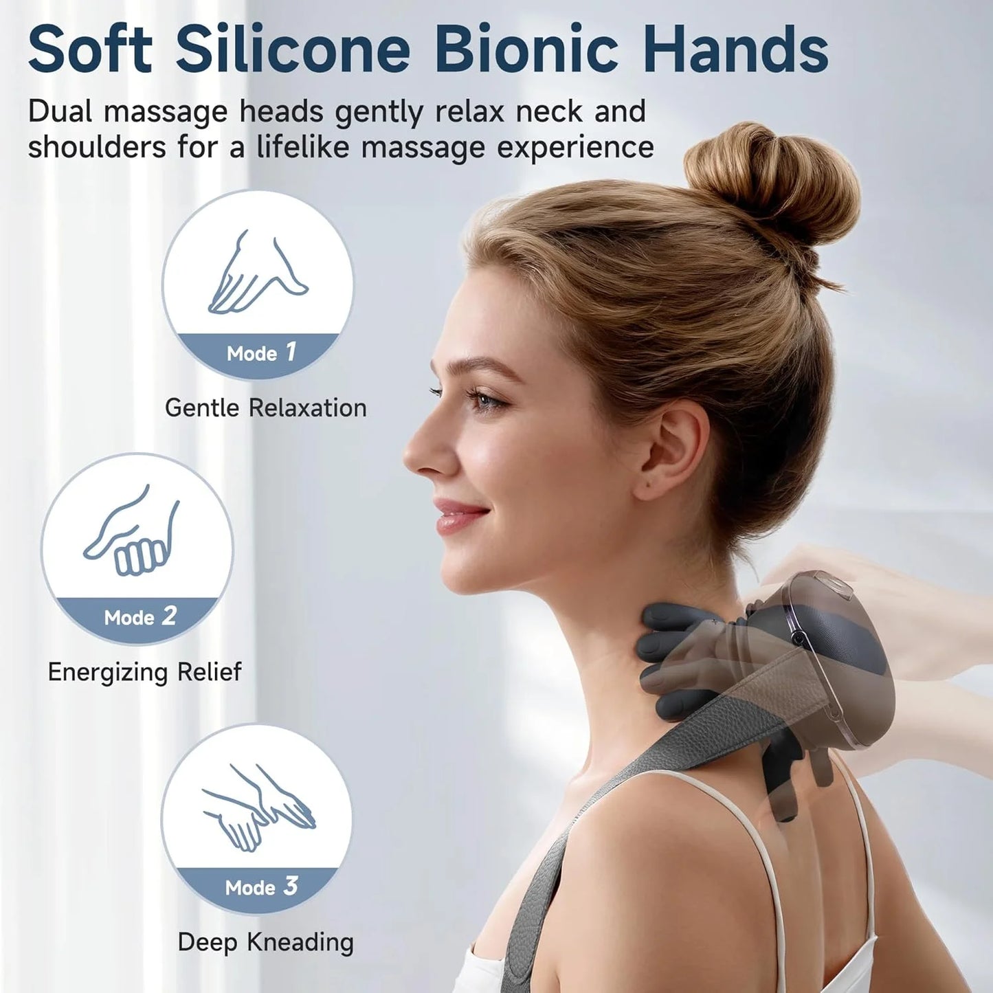 HomeTherma™ | Draadloze 4D Nek- en Schoudermassage met Warmte