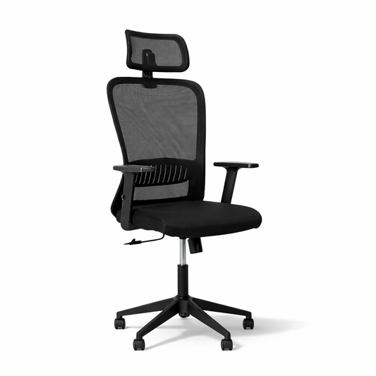 SitWell™ | Ergonomische Bureaustoel Volledig Verstelbaar Zwart