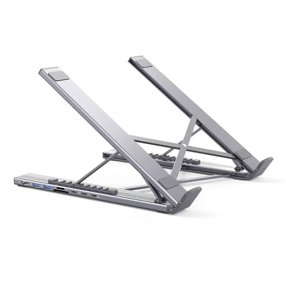 ErgoStand™ | Laptop Standaard met 8-in-1 Docking Station