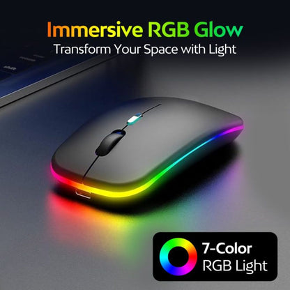 ChargeGlow™ | Oplaadbare Stille Draadloze RGB Muis 2.4GHz