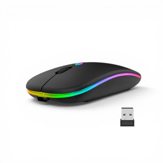ChargeGlow™ | Oplaadbare Stille Draadloze RGB Muis 2.4GHz