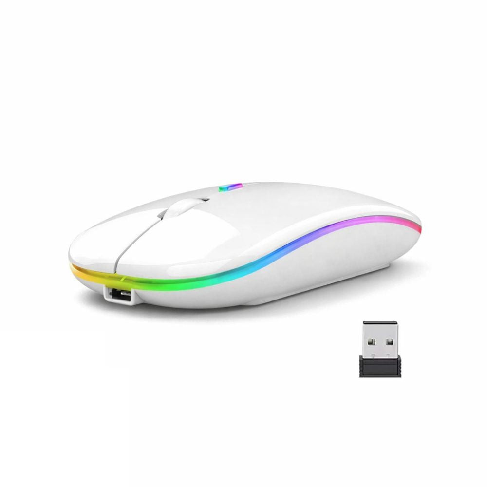 ChargeGlow™ | Oplaadbare Stille Draadloze RGB Muis 2.4GHz