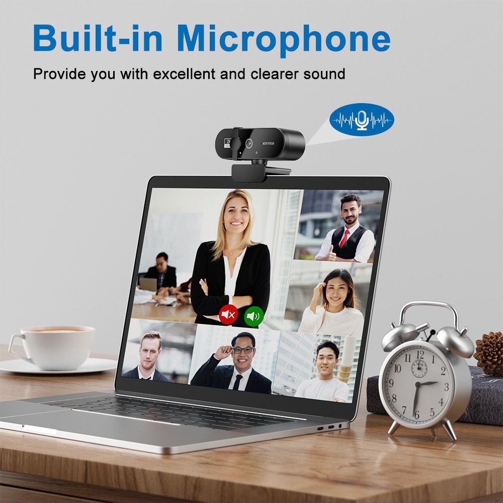 CrystalClear™ | 4K FULL HD Pro Webcam met Ruisvrije Microfoon