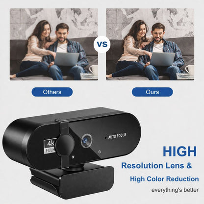 CrystalClear™ | 4K FULL HD Pro Webcam met Ruisvrije Microfoon