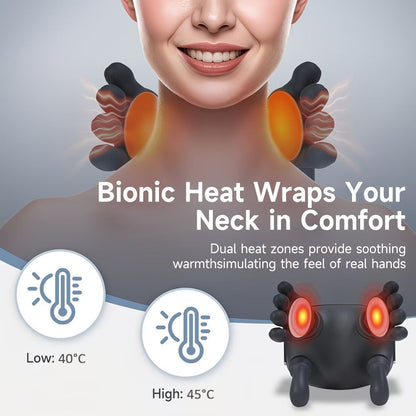 HomeTherma™ | Draadloze 4D Nek- en Schoudermassage met Warmte