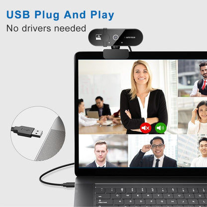CrystalClear™ | 4K FULL HD Pro Webcam met Ruisvrije Microfoon