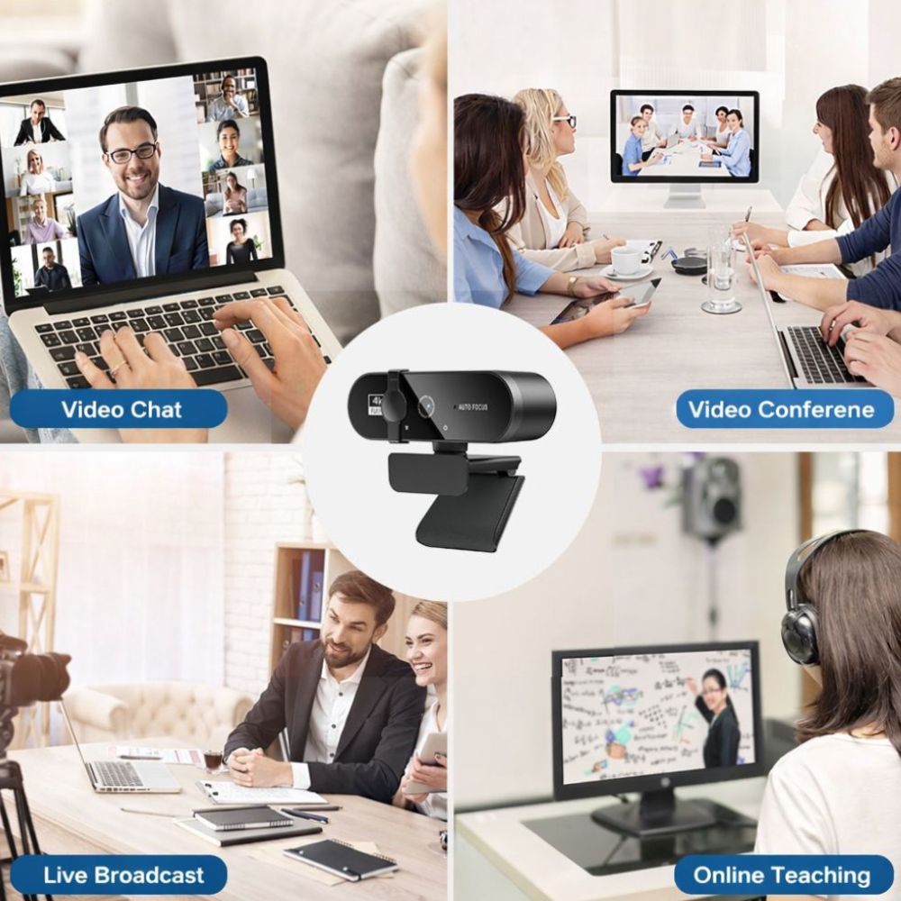 CrystalClear™ | 4K FULL HD Pro Webcam met Ruisvrije Microfoon