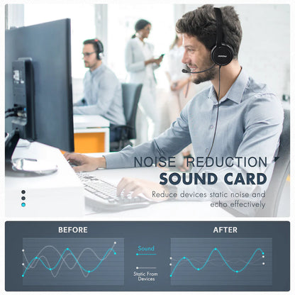 Mpow™ 071 Pro | Professionele Bedrade Headset met Microfoon