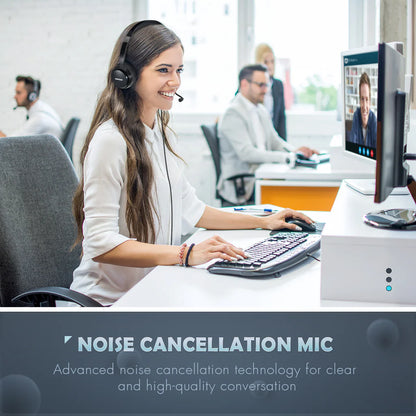 Mpow™ 071 Pro | Professionele Bedrade Headset met Microfoon