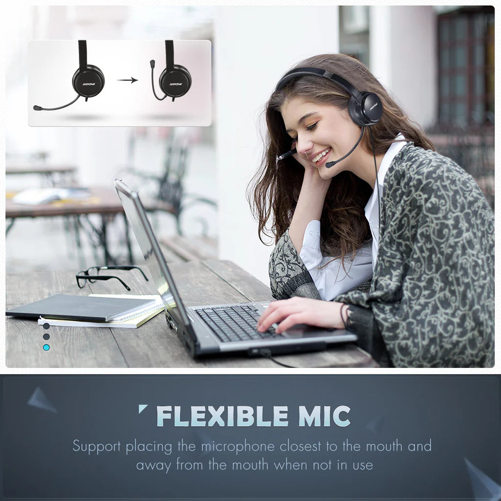 Mpow™ 071 Pro | Professionele Bedrade Headset met Microfoon