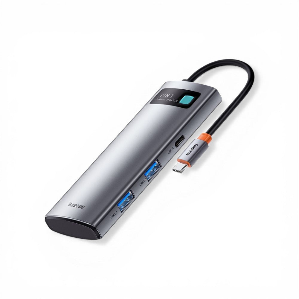 Baseus™ | Metal Gleam Multifunctionele 7-in-1 USB-C Docking Station