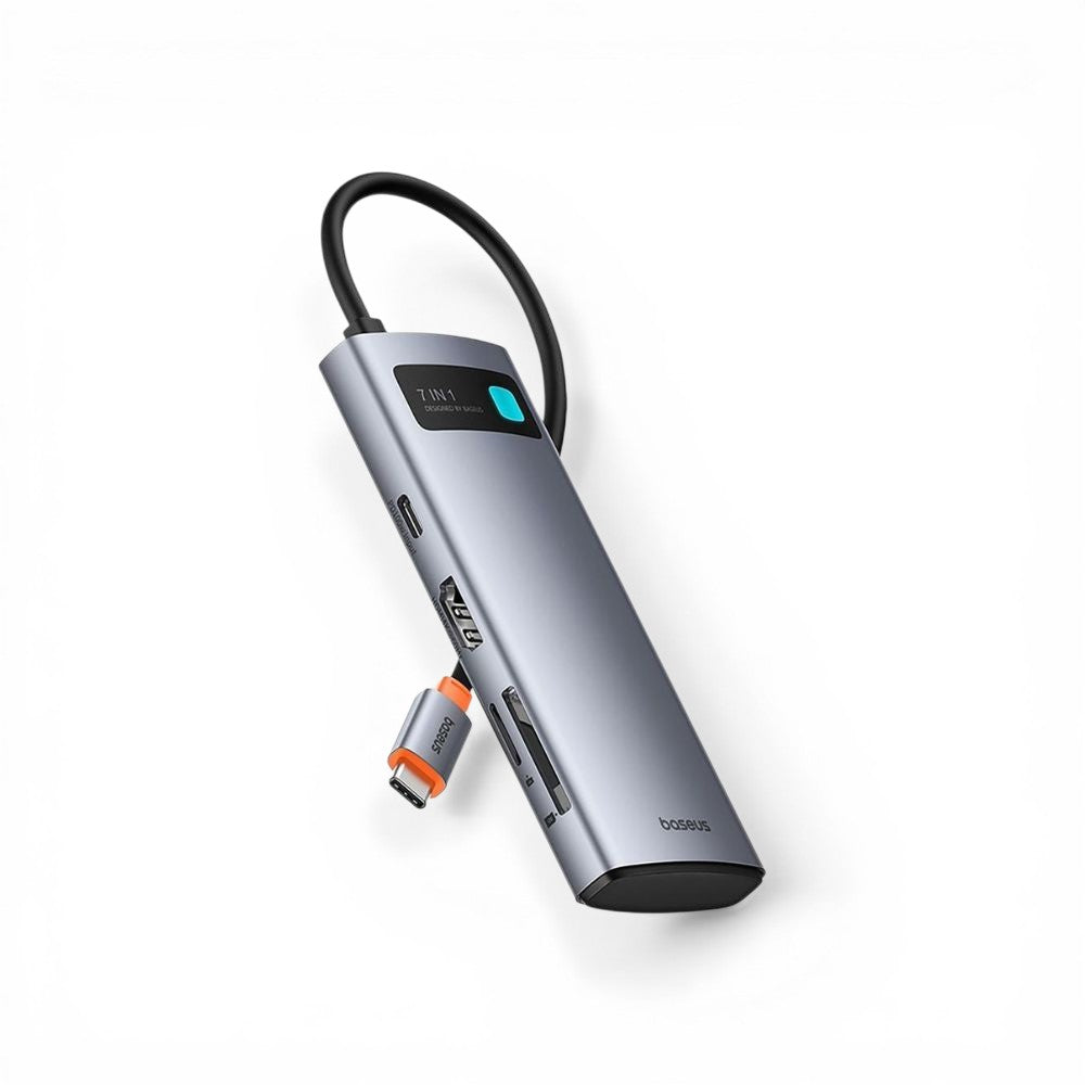 Baseus™ | Metal Gleam Multifunctionele 7-in-1 USB-C Docking Station
