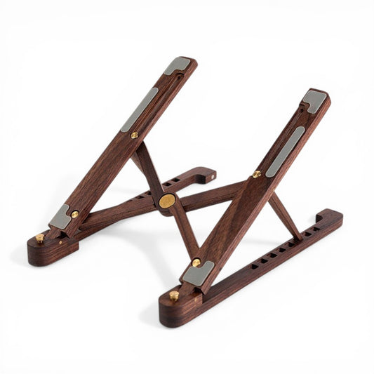 WoodStand™ | Luxe Houten Laptop Standaard met 8 standen