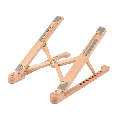 WoodStand™ | Luxe Houten Laptop Standaard met 8 standen