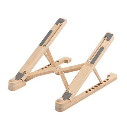 WoodStand™ | Luxe Houten Laptop Standaard met 8 standen