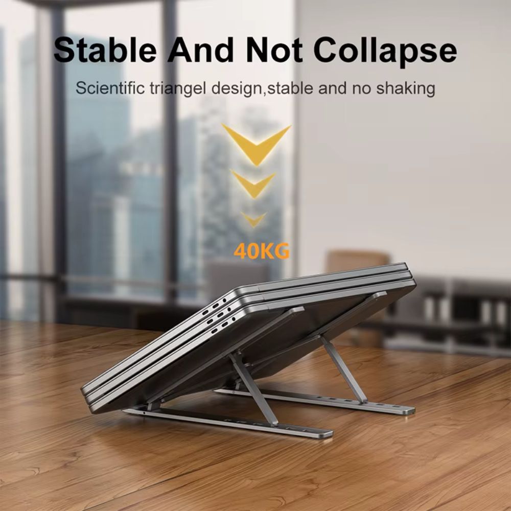 AluStand™ | Aluminium Laptop Standaard met 6 standen