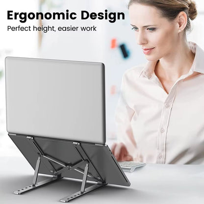 AluStand™ | Aluminium Laptop Standaard met 6 standen