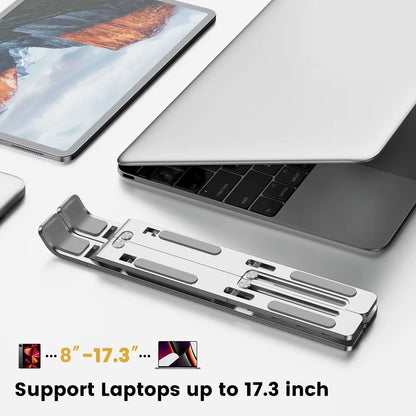AluStand™ | Aluminium Laptop Standaard met 6 standen