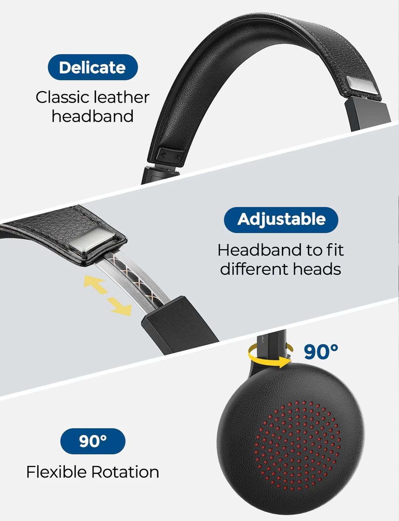 Mpow™ HC5 Pro | Professionele Draadloze Headset met Microfoon