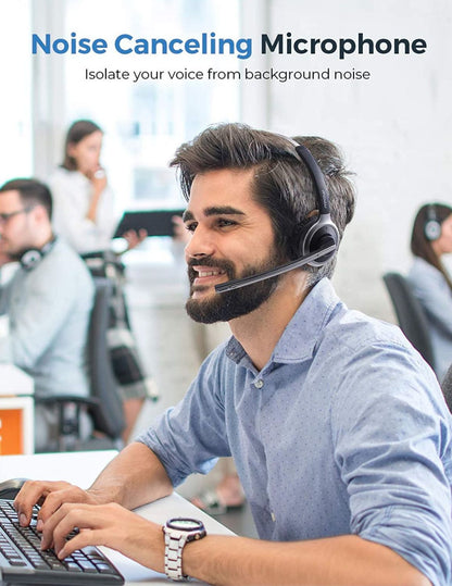 Mpow™ M5 Pro | Professionele Draadloze Headset met Microfoon