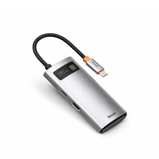 Baseus™ | Metal Gleam Multifunctionele 4-in-1 USB-C Docking Station