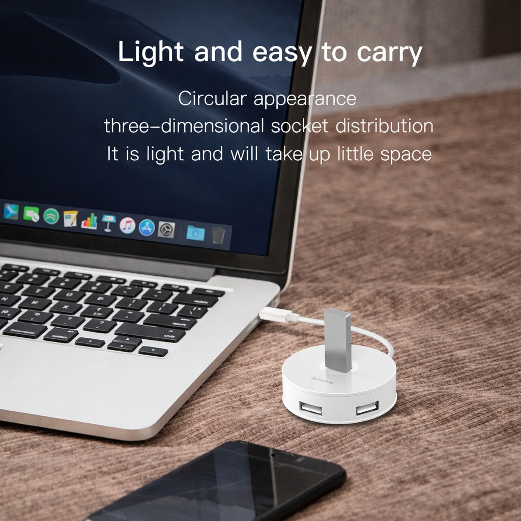 FlexConnect™ | Professionele 4-in-1 USB Hub met Sfeerverlichting