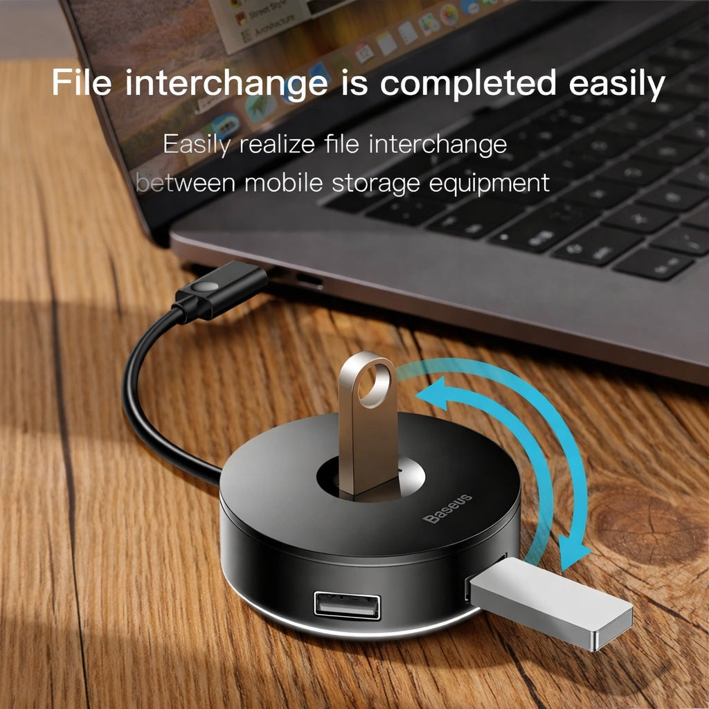 FlexConnect™ | Professionele 4-in-1 USB Hub met Sfeerverlichting