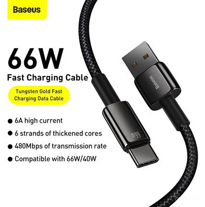 Baseus™ | Gold Professionele Snellaad Kabel USB-A naar USB-C